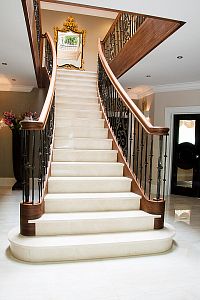 Stairs and railing