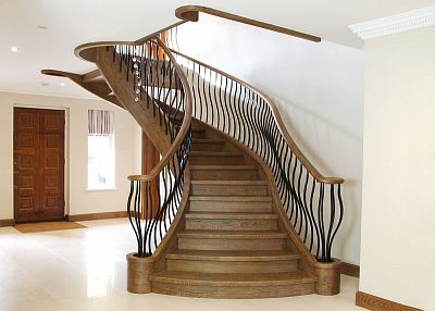 Stairs and railing