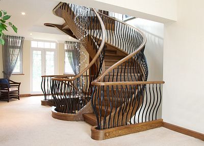 Stairs and railing