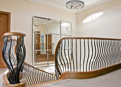 Stairs and railing