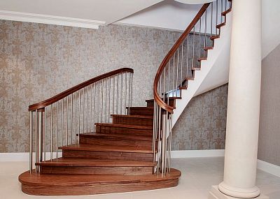 Stairs and railing