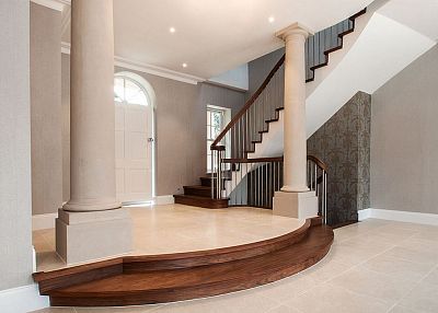 Stairs and railing