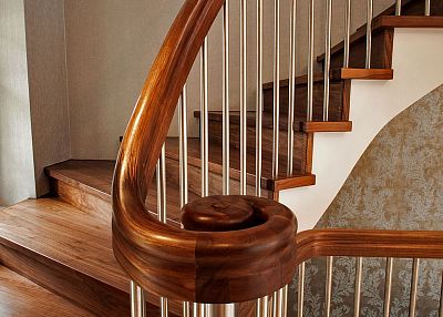 Stairs and railing