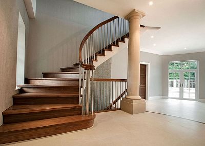 Stairs and railing