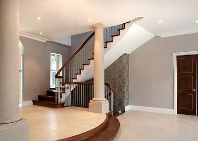 Stairs and railing