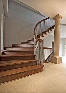 Stairs and railing