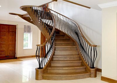 Stairs and railing