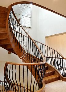 Stairs and railing