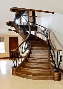 Stairs and railing