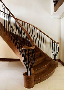 Stairs and railing