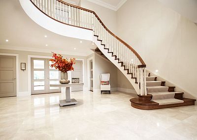 Stairs and railing