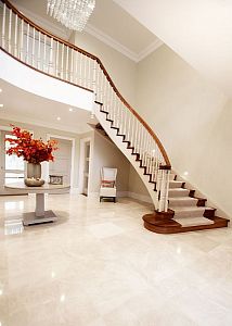 Stairs and railing