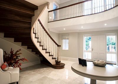 Stairs and railing