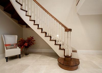 Stairs and railing