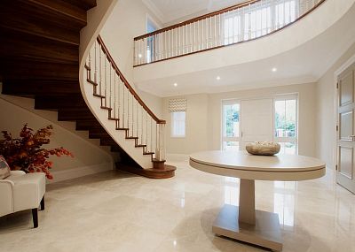 Stairs and railing