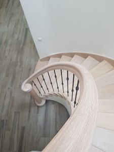 Stairs and railing