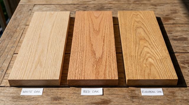 Materiál dub - vzorník